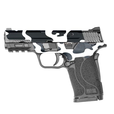 MightySkins Skin Compatible with Smith & Wesson M&P 9mm Shield EZ M2.0 - Cow Print | Protective, Durable, and Unique Vinyl Decal wrap Cover | Easy to Apply | Made in The USA