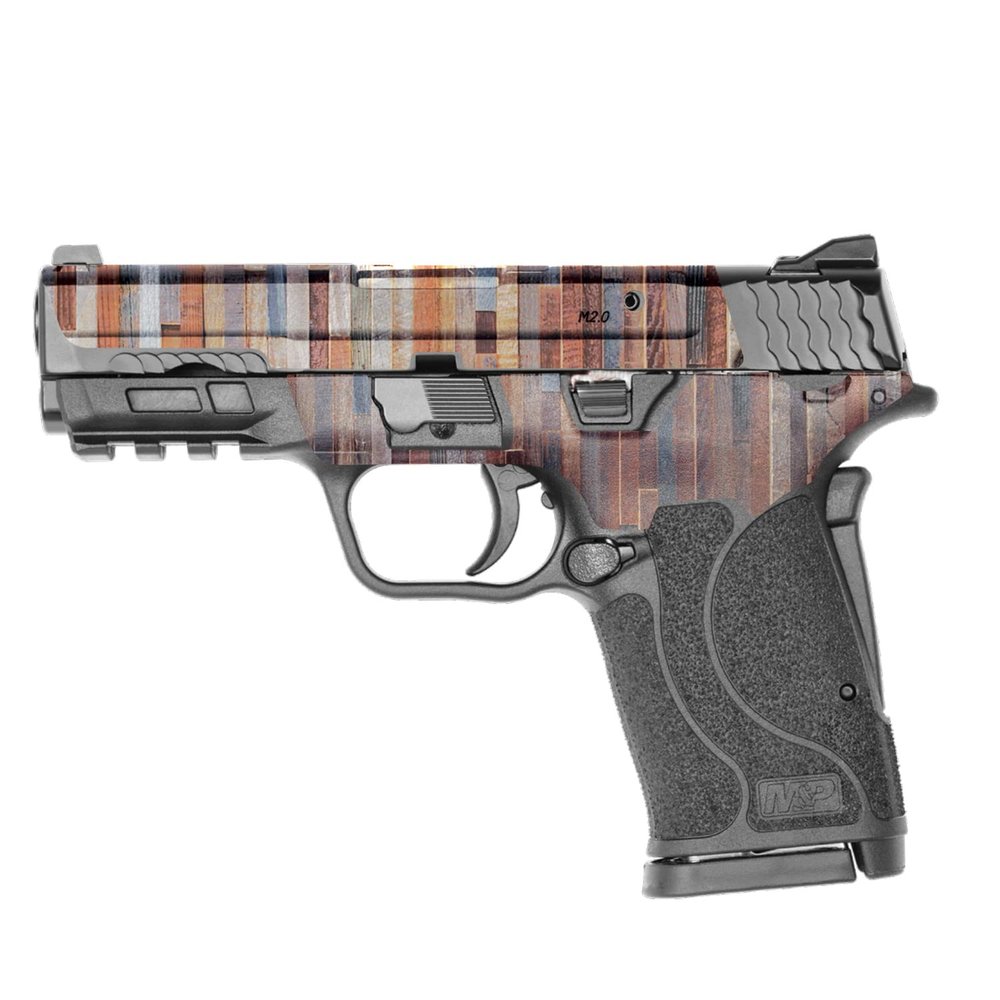 MightySkins Skin Compatible with Smith & Wesson M&P 9mm Shield EZ M2.0 - Woody | Protective, Durable, and Unique Vinyl Decal wrap Cover | Easy to Apply | Made in The USA