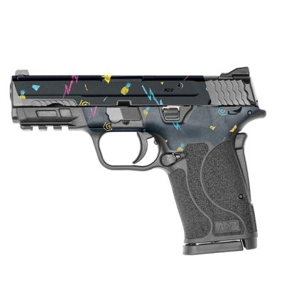 MightySkins Skin Compatible with Smith & Wesson M&P 9mm Shield EZ M2.0 - Magic Pineapple | Protective, Durable, and Unique Vinyl Decal wrap Cover | Easy to Apply | Made in The USA