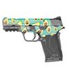 MightySkins Skin Compatible with Smith & Wesson M&P 9mm Shield EZ M2.0 - Seafoam Avocados | Protective, Durable, and Unique Vinyl Decal wrap Cover | Easy to Apply | Made in The USA view 1