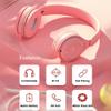 Arryes Kids Bluetooth Headphones, Over-Ear Wireless Bluetooth 5.0 Headset, Comfortable Protein Earpads and Folding Storage,HiFi Music Player with Microphone Bluetooth Wireless Headset (Pink) view 2