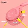 Arryes Kids Bluetooth Headphones, Over-Ear Wireless Bluetooth 5.0 Headset, Comfortable Protein Earpads and Folding Storage,HiFi Music Player with Microphone Bluetooth Wireless Headset (Pink) view 4