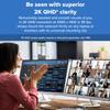 Creative Live! Cam Sync V3 2K QHD USB Webcam with 4X Digital Zoom (4 Zoom Modes from Wide Angle to Narrow Portrait View), Privacy Lens, 2 Mics, for PC and Mac view 2