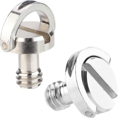D Shaft D-Ring 1/4" Tripod Screw QR Plate Screw Mounting Camera Screw.-2 pcs.