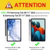 ALILANG Case for Samsung Galaxy Tab S8/S7 11 inch Case 2022/2020 (SM-X700/X706/T870/T875/T876B), Shockproof Flip Embossed with Card Solts Cover for Tablet Case Samsung Tab S8-Blue view 2