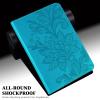 ALILANG Case for Samsung Galaxy Tab S8/S7 11 inch Case 2022/2020 (SM-X700/X706/T870/T875/T876B), Shockproof Flip Embossed with Card Solts Cover for Tablet Case Samsung Tab S8-Blue view 3