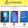 ALILANG Case for Lenovo Tab M10 Plus 10.3",Lenovo Tab M10 FHD Plus Case (2020 2nd Gen) TB-X606F / TB-X606X 10.3", Magnetic Closure Smart Embossed Cover with Card Solts for Tablet Case-Brown view 2