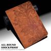ALILANG Case for Lenovo Tab M10 Plus 10.3",Lenovo Tab M10 FHD Plus Case (2020 2nd Gen) TB-X606F / TB-X606X 10.3", Magnetic Closure Smart Embossed Cover with Card Solts for Tablet Case-Brown view 3