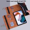 ALILANG Case for Lenovo Tab M10 Plus 10.3",Lenovo Tab M10 FHD Plus Case (2020 2nd Gen) TB-X606F / TB-X606X 10.3", Magnetic Closure Smart Embossed Cover with Card Solts for Tablet Case-Brown view 4