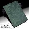 ALILANG Case for iPad 9.7 Inch (iPad 6th /iPad Air 2, iPad 5th /iPad Air) 2017 Case, Magnetic Closure Shockproof Smart Embossed Cover with Auto Sleep/Wake for Tablet Case-Green view 3