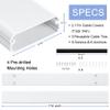 ZhiYo TV -34in Wall Cable Management Raceway & TV-31.5 inch Cable Concealer view 3
