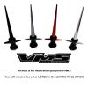 VMS RACING 5.4 inch Big Red Light Saber Blade Laser Sword Antenna in CNC Machined Billet Aluminum Short Compatible with BMW Motorcycle K1600GT K1600GTL R1200RT view 3
