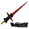 VMS RACING 5.4 inch Big Red Light Saber Blade Laser Sword Antenna in CNC Machined Billet Aluminum Short Compatible with BMW Motorcycle K1600GT K1600GTL R1200RT view 4