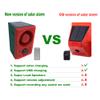 Comboss Solar Motion Sensor Sound Alarm for Outdoor- Adjustable Volume Recording Function - 130db Sound Security Siren and 6LED Flashing Warning Strobe Light for Home-Villa-Farm-Barn view 2