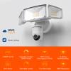 JJC Security Floodlight Camera Outdoor, 1080P Smart Motion Sensor Outdoor Lights with Camera(4 Working Modes), Super Bright 4600 Lumen 110dB Siren IP65 Light, 2-Way Talk(Don't Support SD Card) view 2