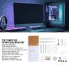 ITX Computer Open Case Bracket, Mini ITX PC Test Bench Open Air Frame Overclock Case Computer Mount Aluminum Chassis Support Graphics Card(Silver) view 2