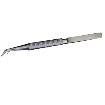 Microscope Kit Titanium Alloy Microscope Fly-line Curved Straight Tweezers Microscope Lens Adapters (Tweezer Tip Type : TC-15)