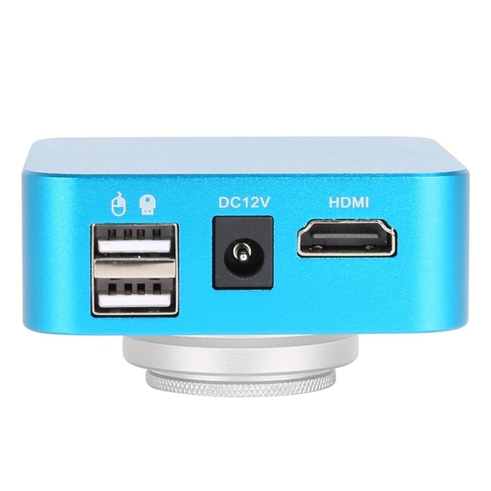 Microscope Kit 48MP HDMI USB Digital Video Monocular Microscope Camera Continus Zoom 130X 180X C-Mount Microscope Lens Adapters (Color : Only Camera Set)