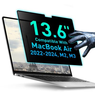 Magnetic Privacy Screen Compatible with MacBook Air 13.6" 2022, 2023, 2024, M2, M3 Anti-Blue Light Laptop Screen Protector Filter Blue Light Blocking Filter