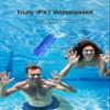 ERKEI SEHN Bluetooth Speaker, IPX7 Waterproof Wireless Speakers, Flashing Light, 25W Super Bass, 24H Playtime, Birthday Valentines Gifts for Him/Men, TWS Pairing, Beach Vacation Essentials, Blue view 4