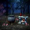 10x6.5ft Outdoor Forest Magic Photography Background Pink Mushroom Magic Pot Magic Prop for Costume Carnival Photo Studio Prop view 2