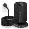 AOFO Long Extension Cord 15 ft Power Strip Tower, Surge Protector 12 AC Outlets 4 USB(1 USB C) Ports, Charging Tower Overload Protection with Multiple Outlets for Home Office view 1