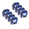 Cruxer 8 Pack Replacement for 91331 Letra Tag Refills Tape 12mm x 4m (1/2" x 13') Black Text on White Plastic Label Tape Compatible with 200B LT100H LT100T QX50 Label Maker for Home Office School view 1