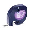 Cruxer 1 Pack Replacement for 91331 Letra Tag Refills Tape 12mm x 4m (1/2" x 13') Black Text on Clear Plastic Label Tape Compatible with 200B LT100H LT100T QX50 Label Maker for Home Office School view 1