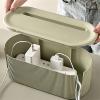 Cable Management Box Cable Storage Box Power Supply Board Charger Socket Manager Used to Hide Cables and Power Strip Storage Box Home Office Protector Cable Tidy Box (Color : Coffee) view 4