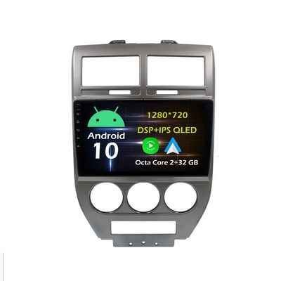 10.1'' Android 10 in Dash Car Stereo Radio Fit for Jeep Compass MK 2006 07 08 09 10 GPS Navigation Head Unit Carplay Android Auto DSP 4G WIFI Bluetooth