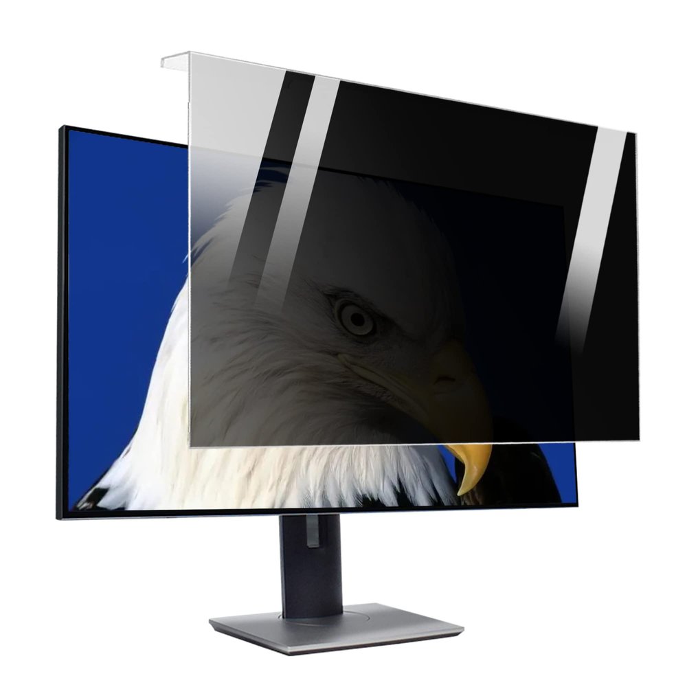 CUNIO Hanging Type Computer Privacy Screen Protector, Anti-Blue Light Scratch-Resistant and Waterproof Acrylic Privacy Film, Multi-Monitor Universal / 20/22in 491x320mm