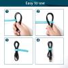 50PCS Reusable Cable Ties AdjustableFastening Microfiber Cloth Used for Computer Link Cable Cord Management USB Cable Cable Ties (light blue) view 4