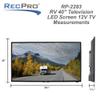 RecPro RV TV 40" Smart TV | 1080p HD | 12V DC | 2X HDMI Ports | Built-in Tuner for Local Stations view 3