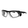 ATTENUTECH Radiation Safety Glasses with Full Seal For Splash Protection with .75mm PB Leaded Protective Lenses (Black) view 1