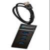 Everything But Stromboli 4-Port USB 3.0 Type-A Flash Drive Hub 3.0 USB 20 inch Cable, Tool Free Type, Read/Write speeds up to 600MB/s, Works with Samsung, PNY, Kingston, SanDisk Thumb Drives view 1