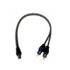 Sky High Car Audio Twisted RCA Cable Y Splitter - 1 Female 2 Male view 1