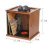 CD Stand Record Album Storage Cage, Vinyl Crate, Multi-function Visible Record Holder, Great For LP Vinyl Record/Albums Storage Holder view 2