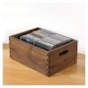 CD Stand Desktop CD Rack Vinyl Lp Storage Box Dovetail Tenon Wooden Storage Box Vinyl Storage Holder CD Storage Holder view 1