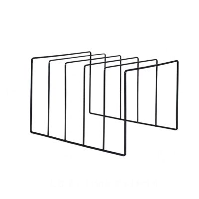 TOMYEUS CD Storage Holder Record Storage Holder Stand  Coated Metal Wire Rack Holds up to 50 Album Lps,Simple and Contemporary Concept Design for 12Records CD Rack