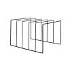 TOMYEUS CD Storage Holder Record Storage Holder Stand  Coated Metal Wire Rack Holds up to 50 Album Lps,Simple and Contemporary Concept Design for 12Records CD Rack view 1