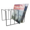 TOMYEUS CD Storage Holder Record Storage Holder Stand  Coated Metal Wire Rack Holds up to 50 Album Lps,Simple and Contemporary Concept Design for 12Records CD Rack view 3