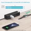 CCCEI Desk Clamp Power Strip with 9 Outlets, Desktop Edge Mount Surge Protector with USB-A and USB-C Ports, Widely Spaced Desk Outlet Fast Charging Station, 6 FT Flat Plug, Fit 1.6 inch Table. view 3