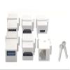 Halokny HDMI USB3.0 CAT Type-C Wall Plate, 6 Port Outlet Wall Plate, 2 x HDMI Keystone Jack + 2 x USB 3.0 +1 xType C+1 x CAT6 RJ45 Keystone Jack, for Wall Plate Face Plate, White view 2