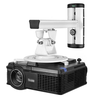 BNNP Projector Mounts Wall Projector Mount Can Rotate 360 Degrees Projector Hanger Load 22 Pounds Suitable for Office and Family (Color : White)