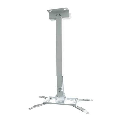 BNNP Projector Mounts Wall-Mounted Projector Bracket Thickened Telescopic Square Tube 15.74" to 24.80" Ceiling Projector Hanger Universal Suspended Ceiling (Color : White)