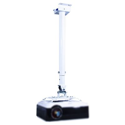 BNNP Projector Mounts Projector Stand Projector Hanger Thickened Telescopic Tube 23.62" to 39.37" Engineering Projector Hanger for Home Office Meetings (Color : White)