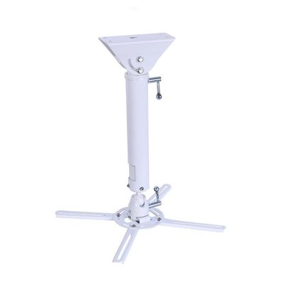 BNNP Projector Mounts Projector Wall Bracket Can Be Rotated Horizontally 360Ceiling Ceiling Projector Frame Office and Home Adjustable 17.71" to 23.62" (Color : White)