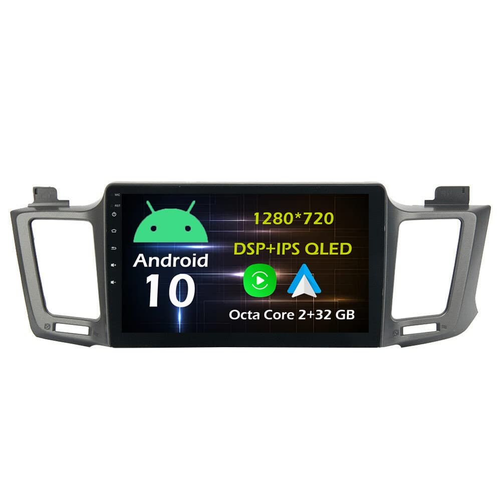 10.1'' Android 10 in Dash Car Stereo Radio Fit for Toyota RAV4 2013 14 15 16 17 18 Head Unit GPS Navigation Carplay Android Auto DSP 4G WIFI Bluetooth