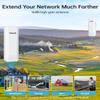 Wireless Bridge Point to Point Outdoor: Ueevii 5.8GHz Dual 100Mbps WiFi Bridge, 2KM Range CPE for Network Extend, PoE Adapter, IP65 Weatherproof, CPE453 for Starlink Garage Barn Shop view 2