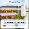 Wireless Bridge Point to Point Outdoor: Ueevii 5.8GHz Dual 100Mbps WiFi Bridge, 2KM Range CPE for Network Extend, PoE Adapter, IP65 Weatherproof, CPE453 for Starlink Garage Barn Shop view 3